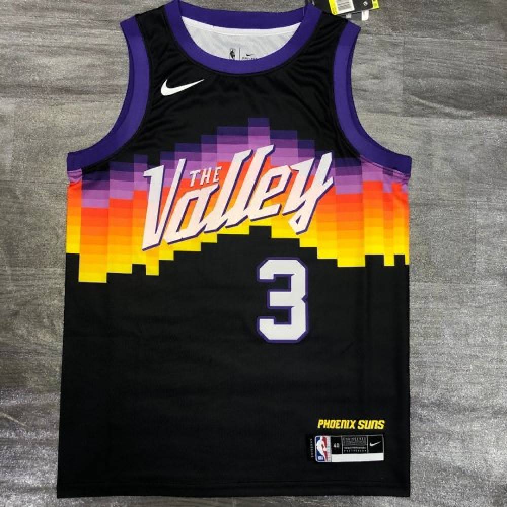 Men's Phoenix Suns Chris Paul #3 Black 2021 Swingman Jersey - City Edition-Pro Kit Vault | Brand New 26/27 Sports Jerseys
